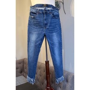 Plus Size - 14 - Lucky & Blessed High Rise Ankle Skinny Jeans — Medium Wash 🎃
